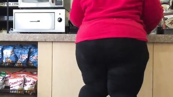 SSBBW Megabooty Dark VPL See Thru Spandex