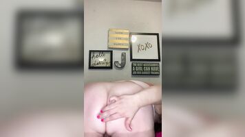 Chubby sub squeezes bulb enema